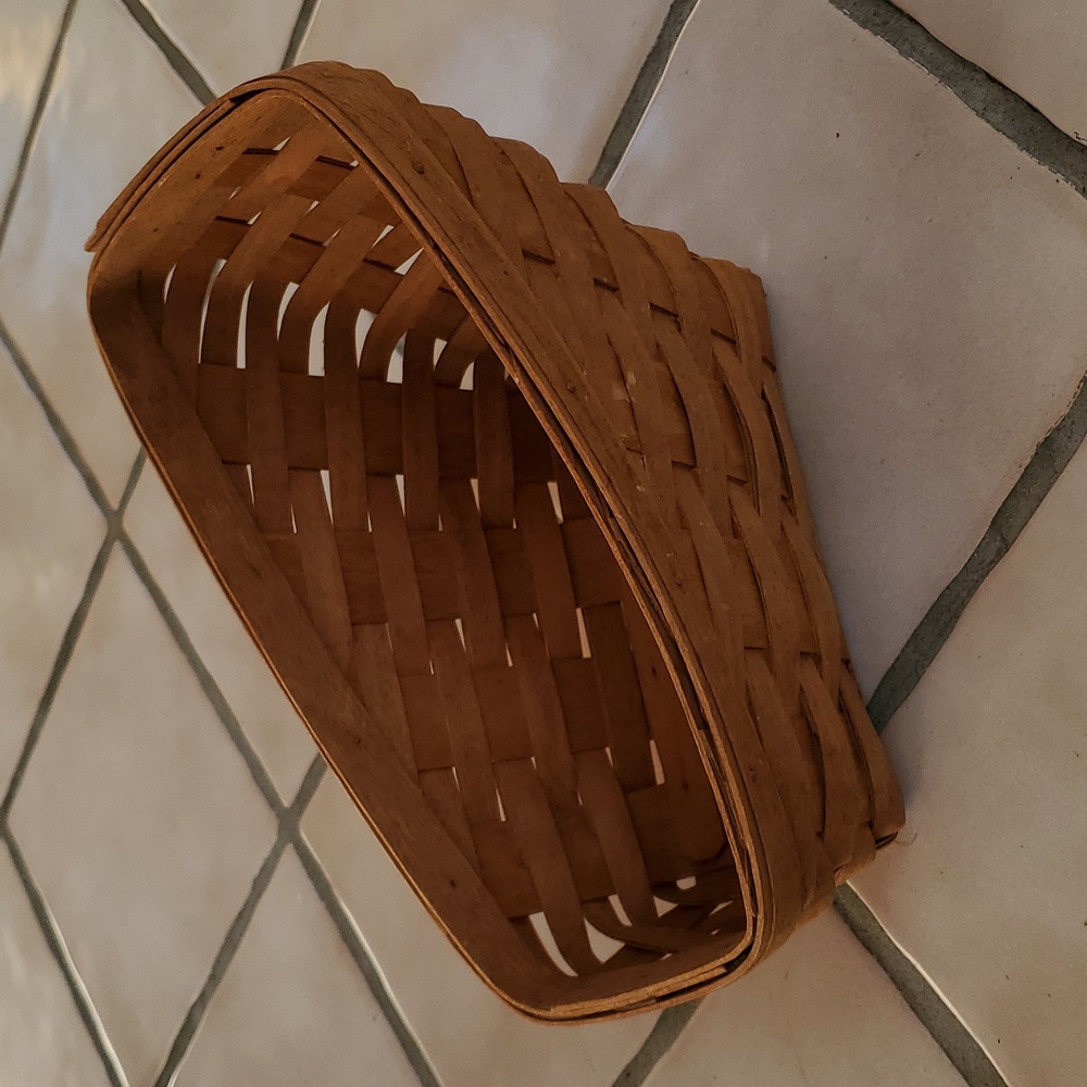 Vintage Hand Woven Basket Longaberger Baskets Ohio